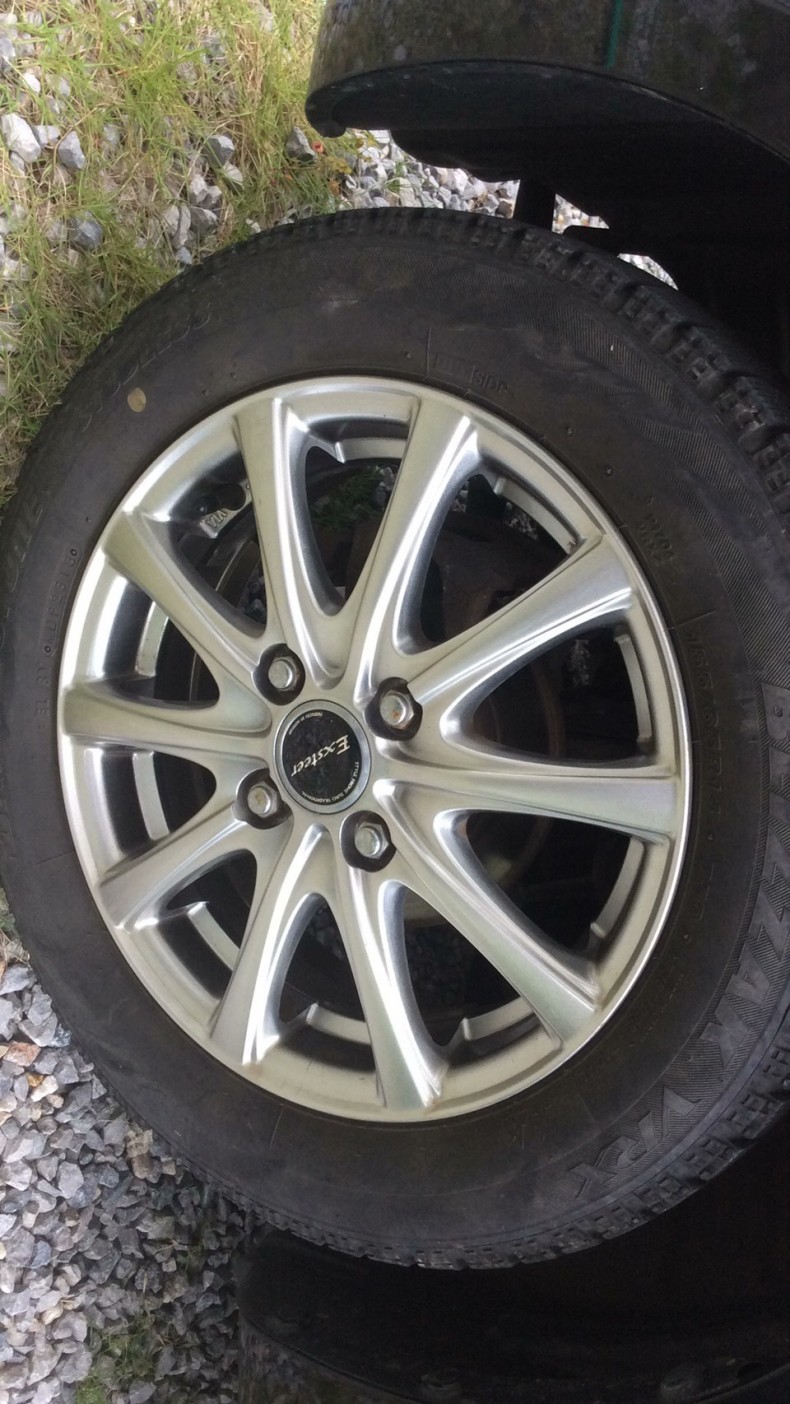 タイヤホイール前