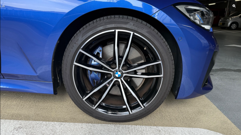 タイヤホイール前