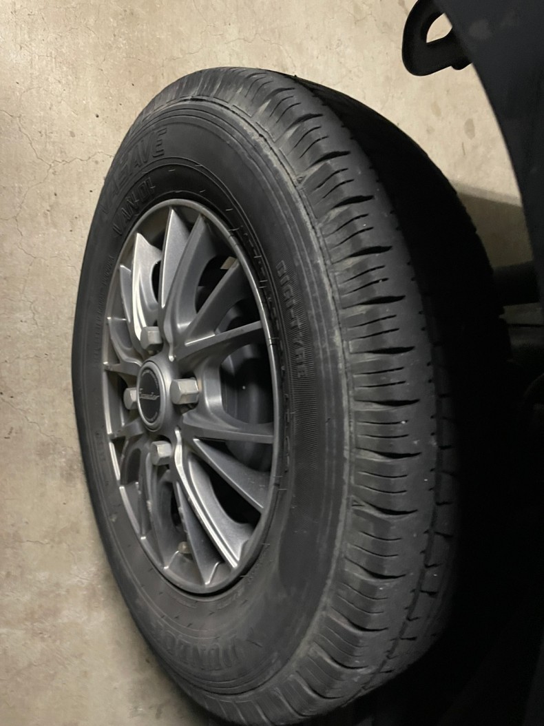 タイヤホイール後