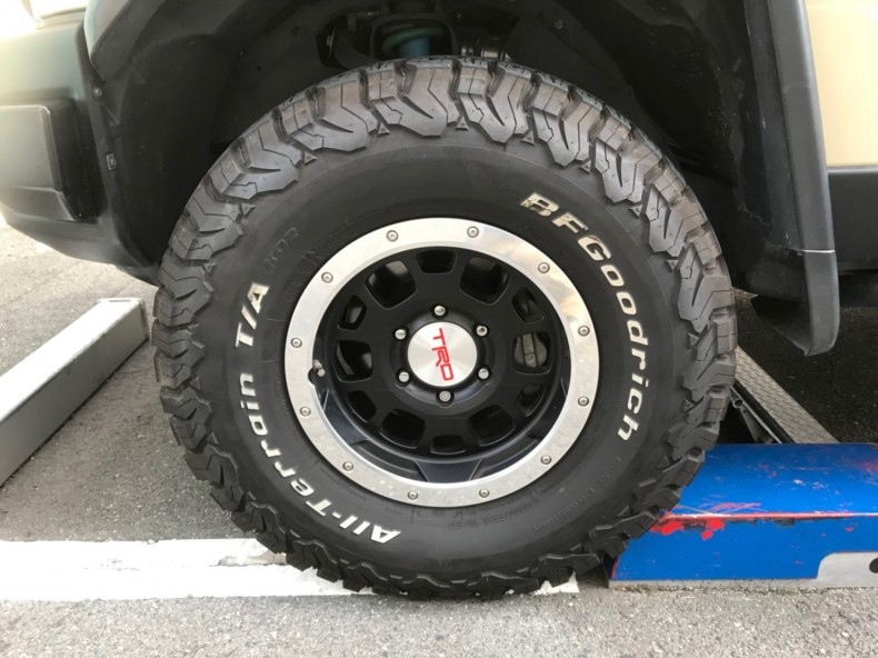 タイヤホイール後