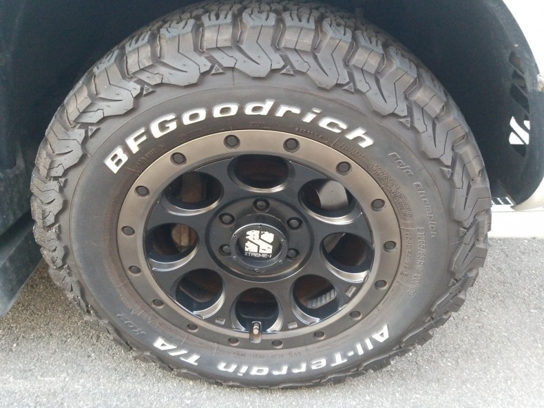 タイヤホイール前