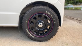 タイヤホイール前