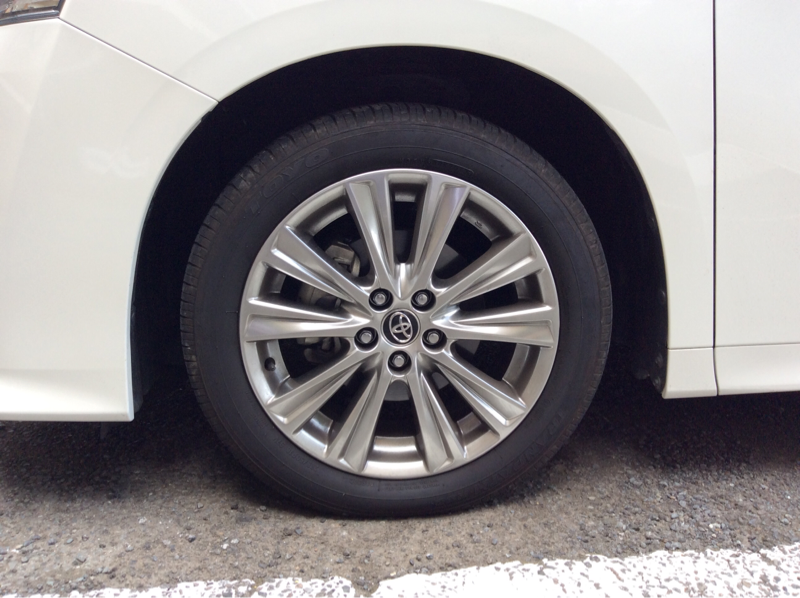 タイヤホイール前