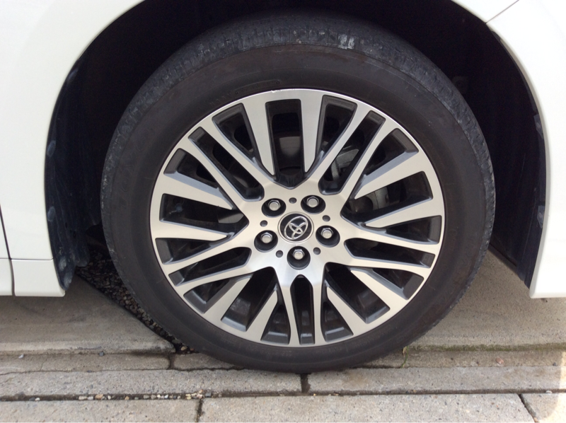 タイヤホイール前