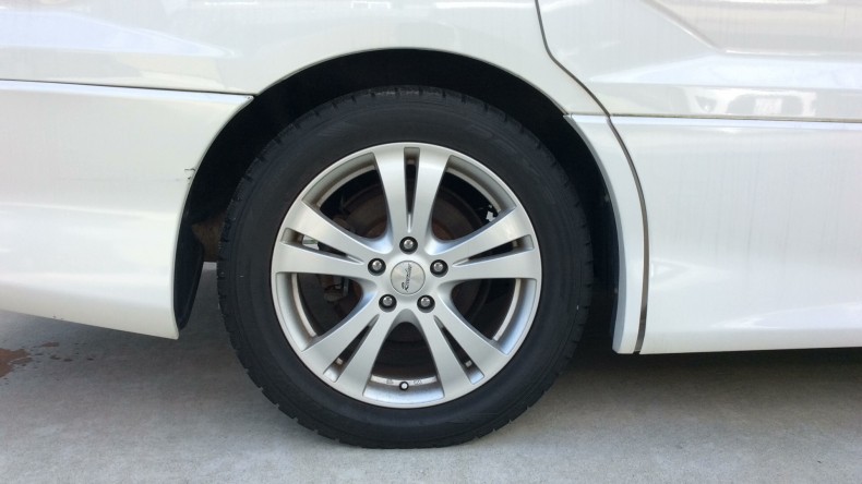 タイヤホイール前