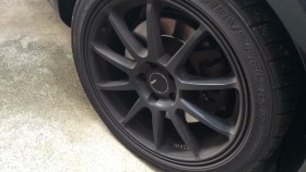 タイヤホイール前