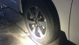 タイヤホイール前