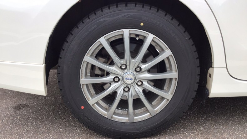 タイヤホイール前