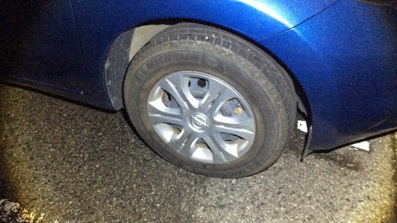 タイヤホイール前