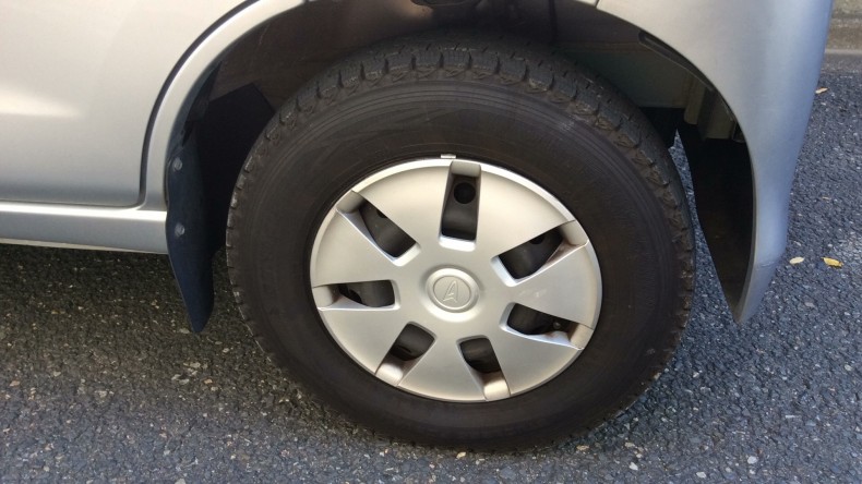 タイヤホイール前