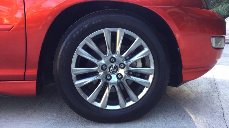 タイヤホイール前