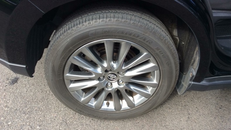 タイヤホイール前