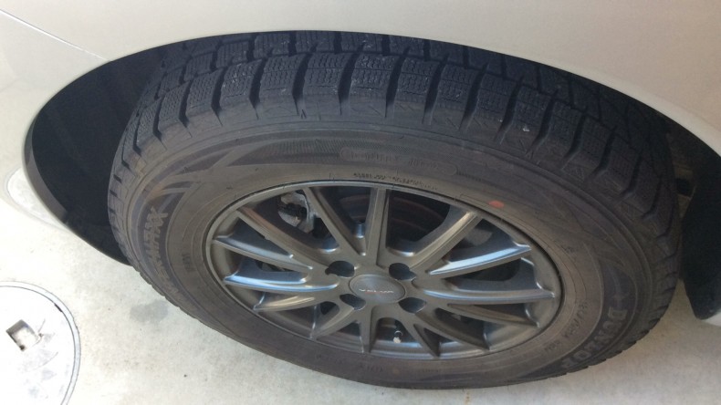 タイヤホイール前