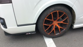 タイヤホイール前