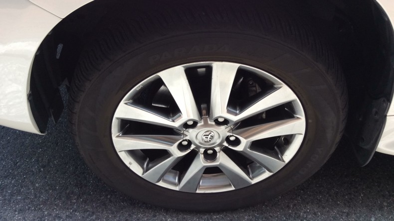 タイヤホイール前