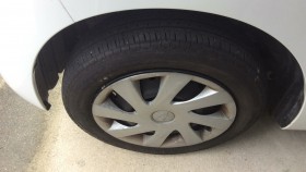 タイヤホイール前