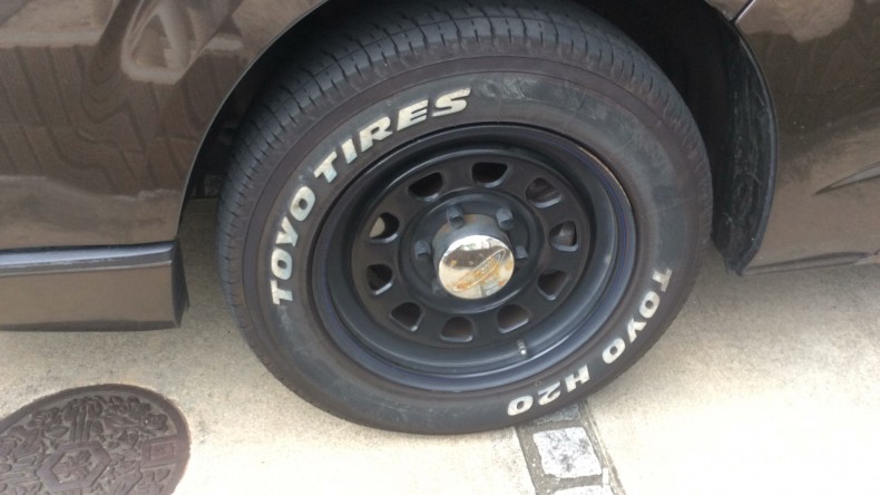 タイヤホイール前