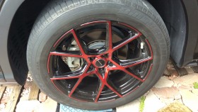 タイヤホイール前