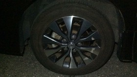 タイヤホイール前