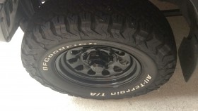 タイヤホイール前