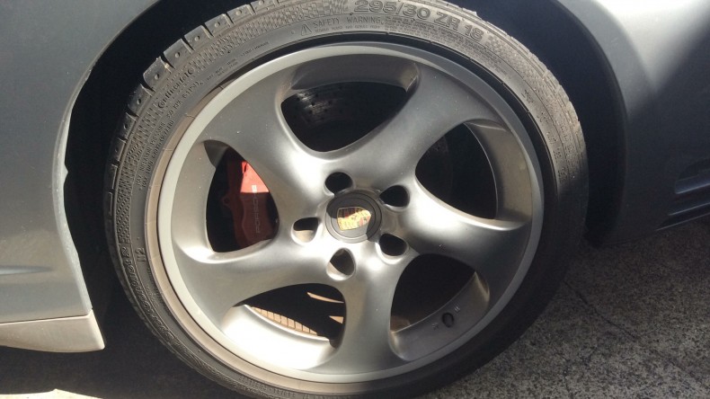 タイヤホイール前