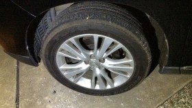 タイヤホイール前