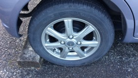 タイヤホイール前