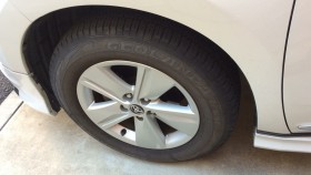 タイヤホイール前