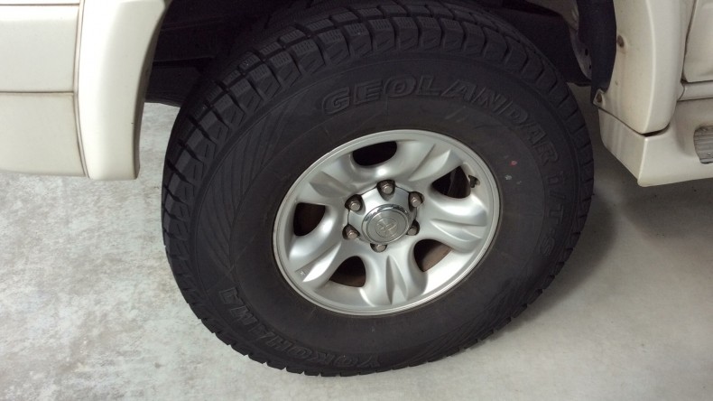 タイヤホイール前