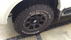 タイヤホイール前