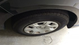 タイヤホイール前