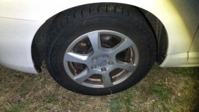 タイヤホイール前