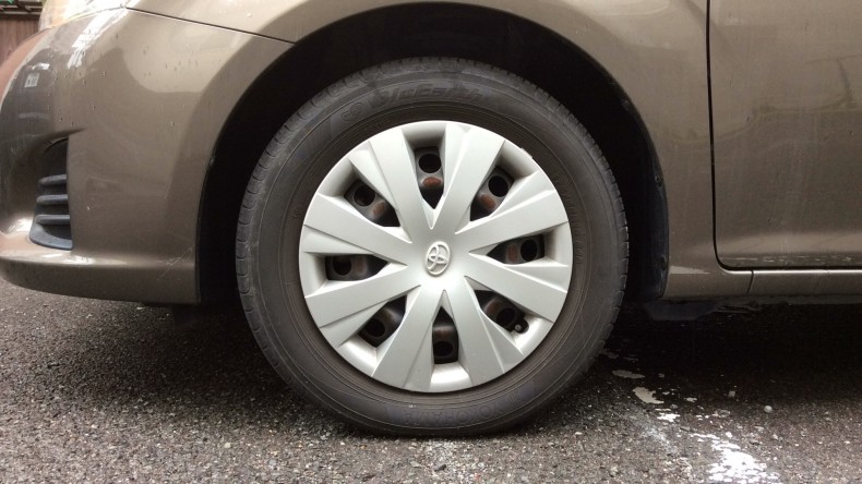 タイヤホイール前