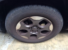 タイヤホイール前