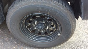 タイヤホイール前