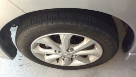 タイヤホイール前